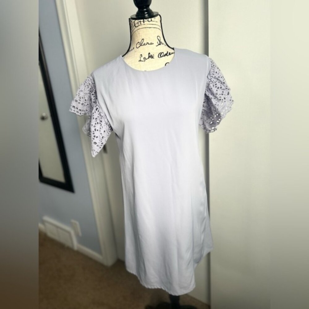 She‎ + Sky midi dress ruffled sleeves
